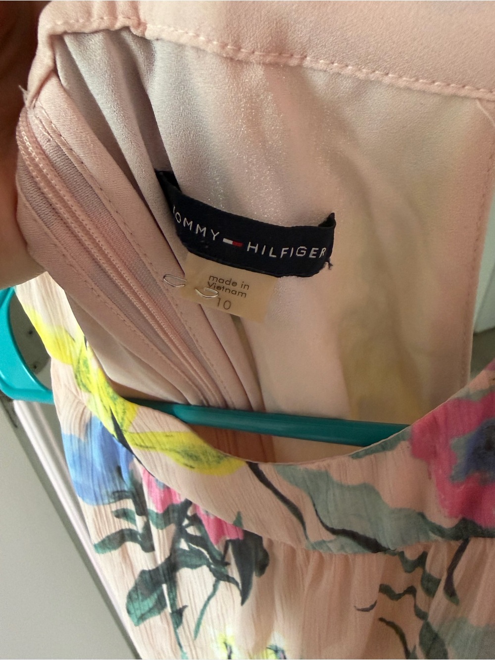 Tommy Hilfiger Pink Floral Midi Dress - Picture 2 of 2